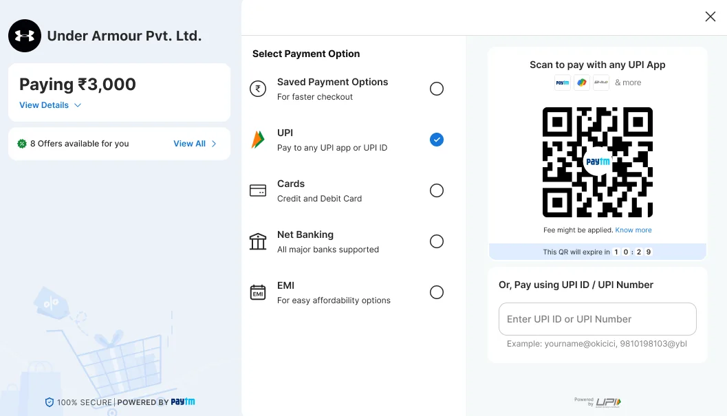QR card with the line Fee might be applied. Know more